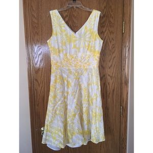Yellow floral sundress